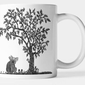 Koala Bear Under A Tree Double-Sided Ceramic Coffee Mug